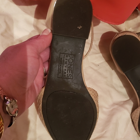 COPY - Snake Skin Ankle Strap Flats - Picture 4 of 6